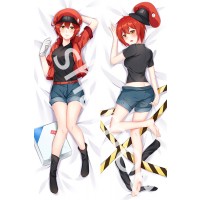 Cells at Work! Erythrocyte Red Blood Cell AE3803 Anime Dakimakura Pillow Cover