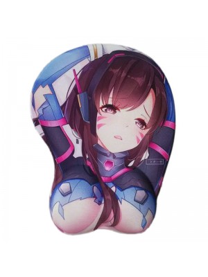 Overwatch D.VA 3D Mousepad-Soft Breast 3D Silicon Mouse Pad Mat Wrist Rest
