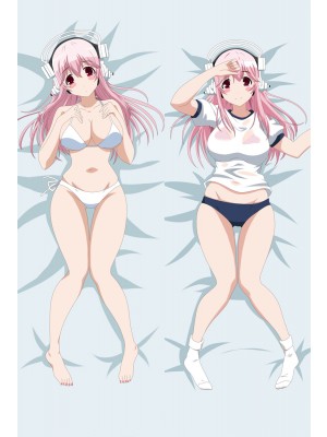 Super Sonico Anime Game Dakimakura Pillow Case Cover