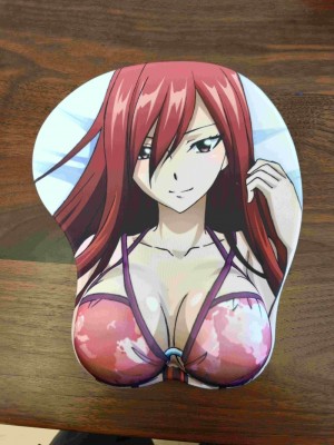 Fairy Tail Erza Scarlet 3D Mouse Pad Wrist Rest Gaming Mousepad