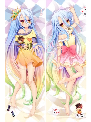New Anime No Game No Life Shiro Dakimakura Bed Hugging Body Pillow Case Cover