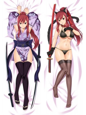 Fairy Tail Erza Scarlet Anime Dakimakura Pillow Cover