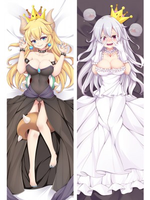 Super Mario Bowsette Princess Bowser Anime Dakimakura Pillow Cover