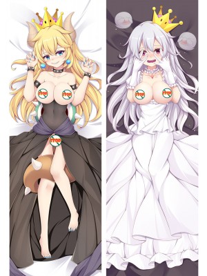Super Mario Bowsette Princess Bowser Anime Dakimakura Pillow Cover