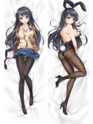 Rascal Does Not Dream of Bunny Girl Senpai Sakurajima Mai Anime Dakimakura Pillow Cover
