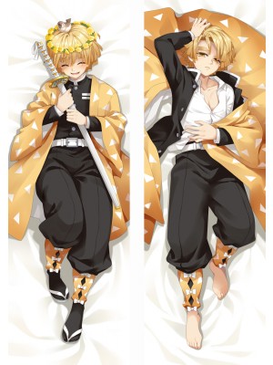 Demon Slayer: Kimetsu no Yaiba Agatsuma Zenitsu Anime Dakimakura Pillow Cover