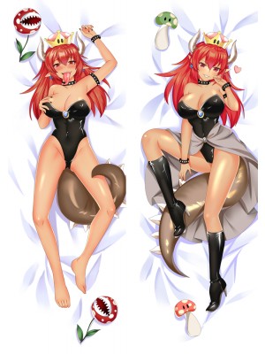 Super Mario Princess Bowsette Anime Dakimakura Body Pillow Cover H3880-C