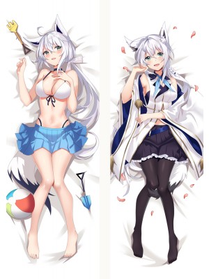 Virtual YouTuber Shirakami Fubuki Anime Dakimakura Pillow Cover
