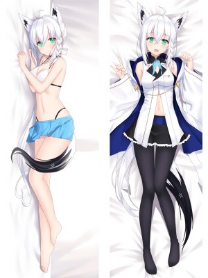 Virtual YouTuber Shirakami Fubuki Anime Dakimakura Pillow Cover