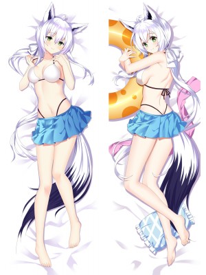 Virtual Youtuber Shirakami Fubuki Anime Dakimakura Body Pillow Cover