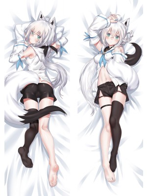 Virtual Youtuber Shirakami Fubuki Anime Dakimakura Body Pillow Cover