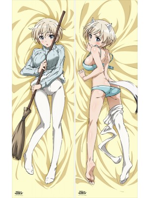 New Anime Strike Witches Nikka Edvardine Katajainen Dakimakura Bed Hugging Body Pillow Case Pillow Cover