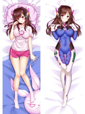 Overwatch D.VA Anime Dakimakura Body Pillow Cover