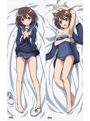 New Anime Strike Witches Hikari Karibuchi Dakimakura Bed Hugging Body Pillow Case Pillow Cover