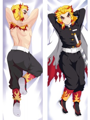Demon Slayer: Kimetsu no Yaiba Rengoku Kyoujurou Anime Dakimakura Body Pillow Cover