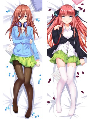 The Quintessential Quintuplets Miku Nakano & Nakano Nino Anime Dakimakura Pillow Cover