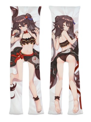 Genshin Impact Hutao Apart Legs With A Hole as a girlfriend wife Anime Dakimakura Pillow Cover