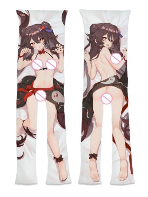Genshin Impact Hutao Apart Legs With A Hole as a girlfriend wife Anime Dakimakura Pillow Cover