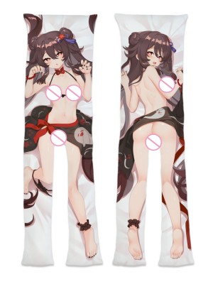 Genshin Impact Hutao Apart Legs With A Hole as a girlfriend wife Anime Dakimakura Pillow Cover