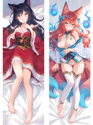 League of Legends LOL Ahri Anime Dakimakura Body Pillow Cover