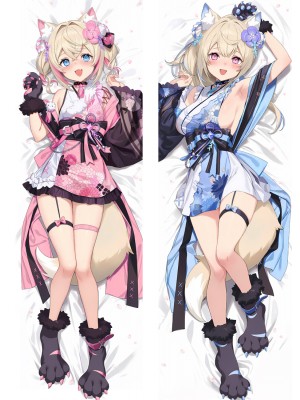 Virtual Youtuber Fuwawa Abyssgard & Mococo Abyssgard Anime Dakimakura Body Pillow Cover