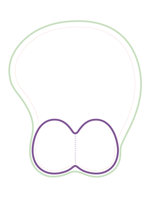 Custom 3D Mousepad-Soft Breast 3D Silicon Mouse Pad Mat Wrist Rest