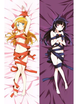 Oreimo Ruri Gokō Kuroneko Kirino Kosaka Anime Dakimakura Pillow Case