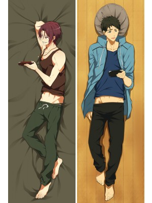 Free! Iwatobi Swim Club Rin Matsuoka Sosuke Yamazaki Anime Dakimakura Pillow Cover