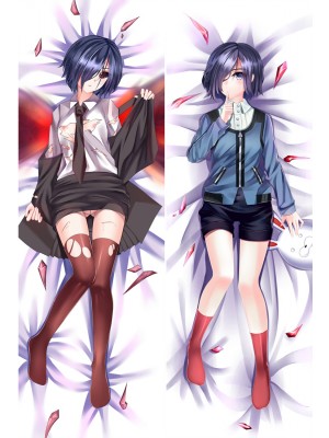 New Anime Tokyo Ghoul Kirishima Touka Dakimakura Bed Hugging Body Pillow Case Cover
