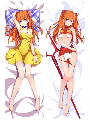 Neon Genesis Evangelion EVA Asuka Langley Soryu Anime Dakimakura Pillow Cover