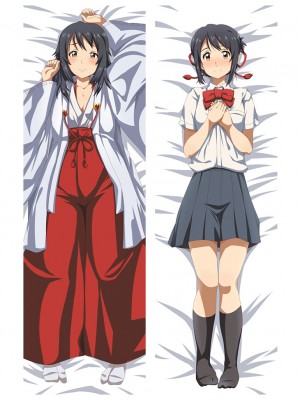 Your Name Mitsuha Miyamizu Anime Dakimakura Pillow Cover
