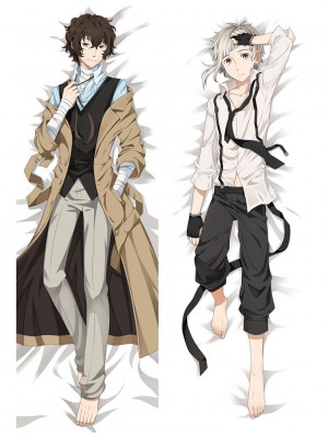 Bungo Stray Dogs Nakajima Atsushi Dazai Osamu Anime Dakimakura Pillow Cover