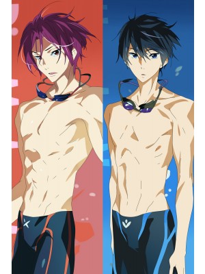 Free! Rin Matsuoka Haruka Nanase Anime Dakimakura Pillow Cover