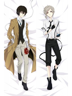 Bungo Stray Dogs Osamu Dazai Atsushi Nakajima Anime Dakimakura Pillow Cover