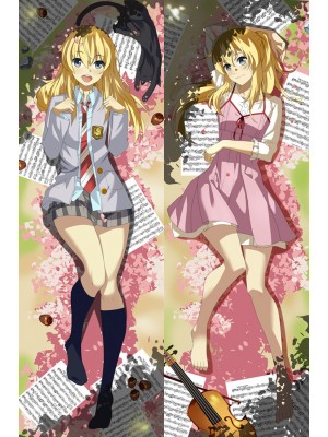 Your Lie In April Kaori Miyazono Anime Dakimakura Pillow Cover