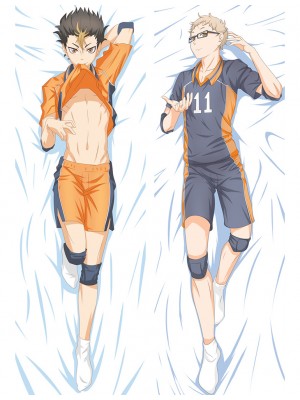 Haikyu!! Karasuno High School Yū Nishinoya Kei Tsukishima Anime Dakimakura Pillow Cover