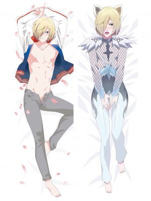 New Yuri on Ice Dakimakura Yuri Katsuki Anime Boy Hugging Body Pillow Case Cover