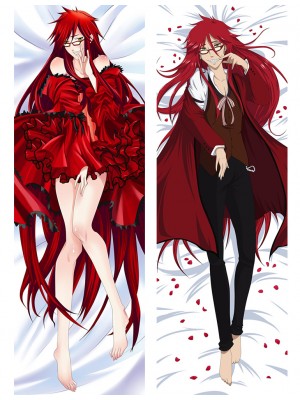 New Black Butler Kuroshitsuji Grell sutcliff Dakimakura Pillow Case Hugging Body