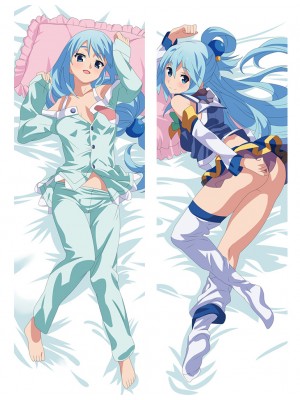 New KonoSuba God's Blessing On This Wonderful World Aqua Dakimakura Pillow Cover Hot
