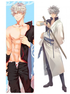 New Anime Gin Tama Sakata Gintoki BL Male Dakimakura Hug Body Pillow Case Cover 