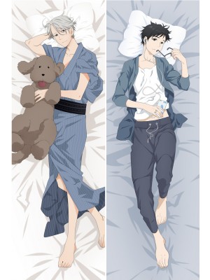 Anime Yuri on Ice Katsuki Victor BL Dakimakura Hugging Body Pillow Case