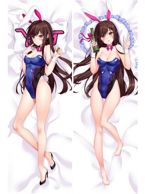 Hot Game Overwatch OW D.VA Anime Pillow Case Otaku Japan Dakimakura Hug Body