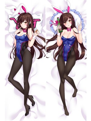 Game Overwatch OW Cute D.VA Anime Pillow Case Otaku Japan Dakimakura Hug Body