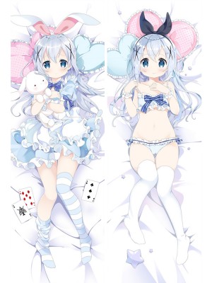 New Anime Dakimakura Hugg Body Pillow Case Is the Order a Rabbit? Kafuu Chino