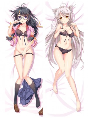 Anime Dakimakura Pillow Case Monogatari Series Hanekawa Tsubasa Pillow Cover