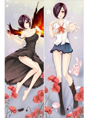 New Anime Tokyo Ghoul Kirishima Touka Dakimakura Bed Hugging Body Pillow Case Cover