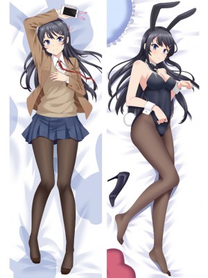 Rascal Does Not Dream of Bunny Girl Senpai Mai Sakurajima Anime Dakimakura Pillow Cover