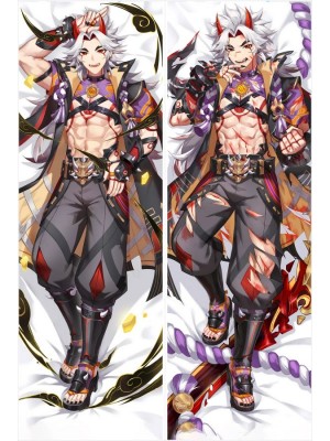 Genshin Impact Arataki Itto Anime Dakimakura Body Pillow Cover