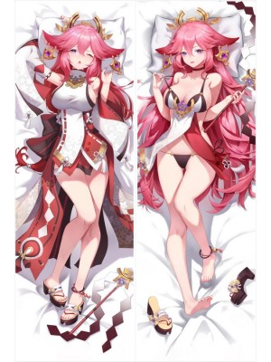Genshin Impact Yae Miko Anime Dakimakura Body Pillow Cover