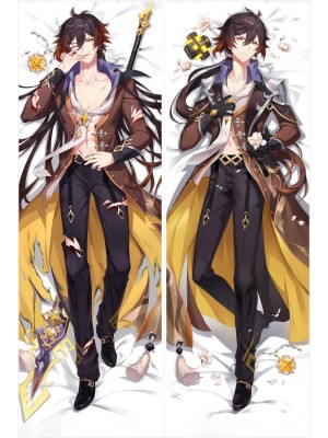 Genshin Impact Zhongli Anime Dakimakura Body Pillow Cover